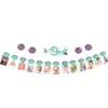 mermaid party favors for baby girl first birthday mermaid shell one banner shell 1to 12 monthly photo banner