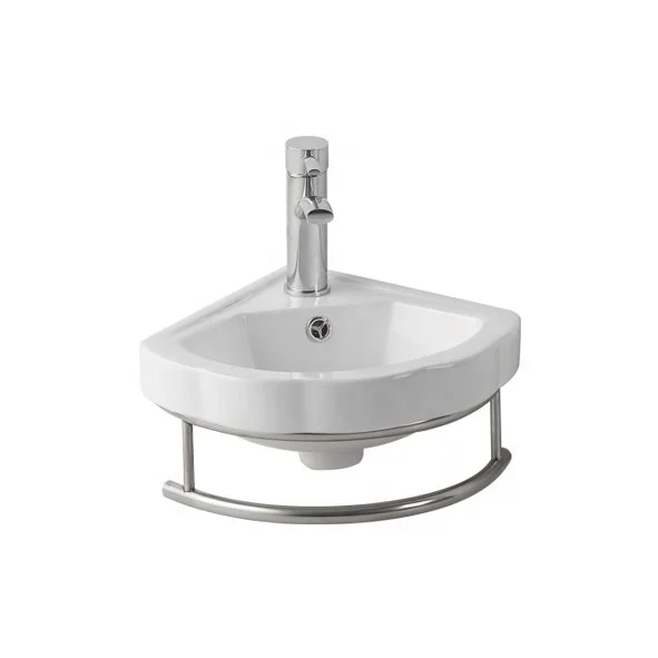 
Z303 chaozhou sanitary ware toilet triangle ceramic sink with stand 