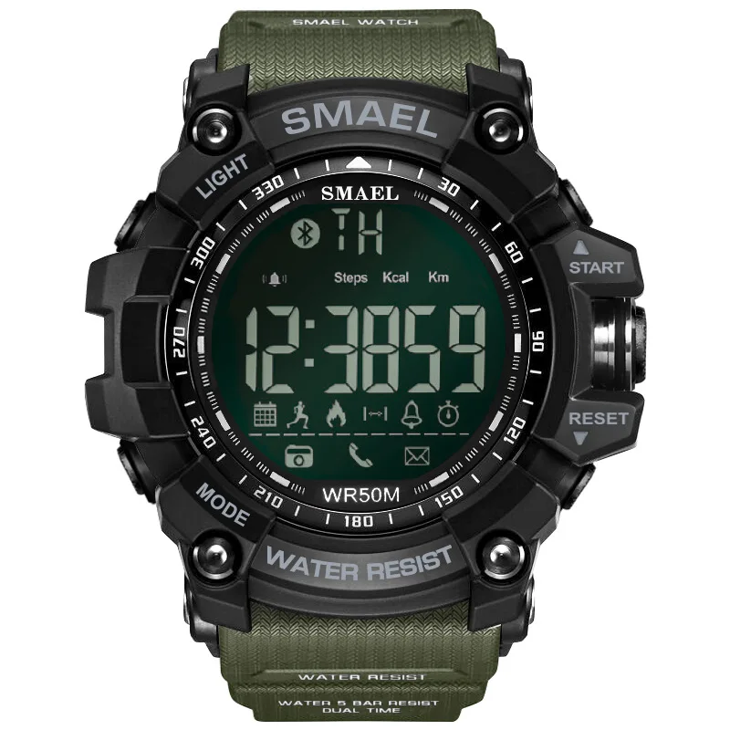 

SMAEL LY01 Men Digital Wristwatch Silicone Bluetooth Smart Watches Military Army Sport LED Clock, 5 colors