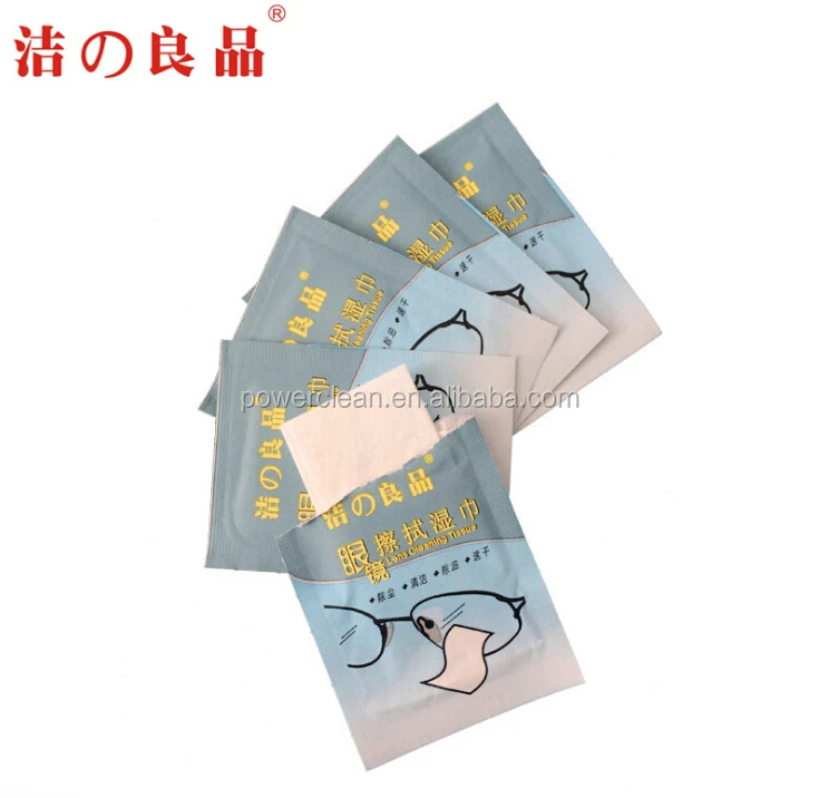Disposable Lens Eyeglasses Wet Cleaning Wipes