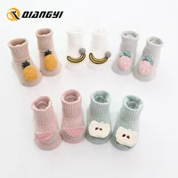 

Newborn 3D Pattern Infant Toddler Baby 100% Organic Cotton Sock, Baby Anti Slip Socks