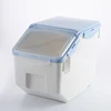 10kg cereal grain rice husk container kitchen plastic rice storage container