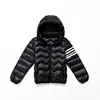 Autumn and winter new multi color kids casual hooded ultralight down jacket