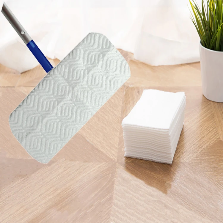 

Disposable Mop Cloth Removal Paper Anti Static Floor Dust Dry Sweeping Refills, White or customized