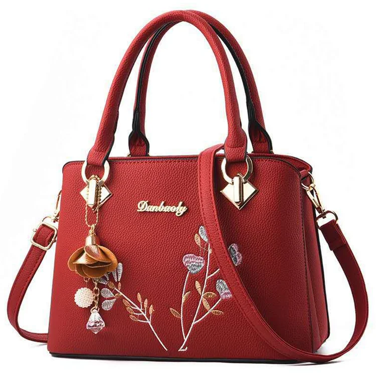 

Ladies Bag Handmade Handbags Wholesale, Black,red,,pink,gray,blue