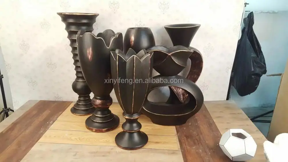 Resin Floor Large Vase Innovative Fashion Garden Standing Ornament