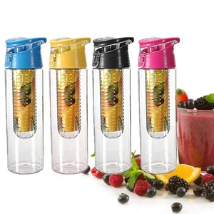 Image of 2019 Best Selling tritan shaker fruit infuser water bottle 700ML