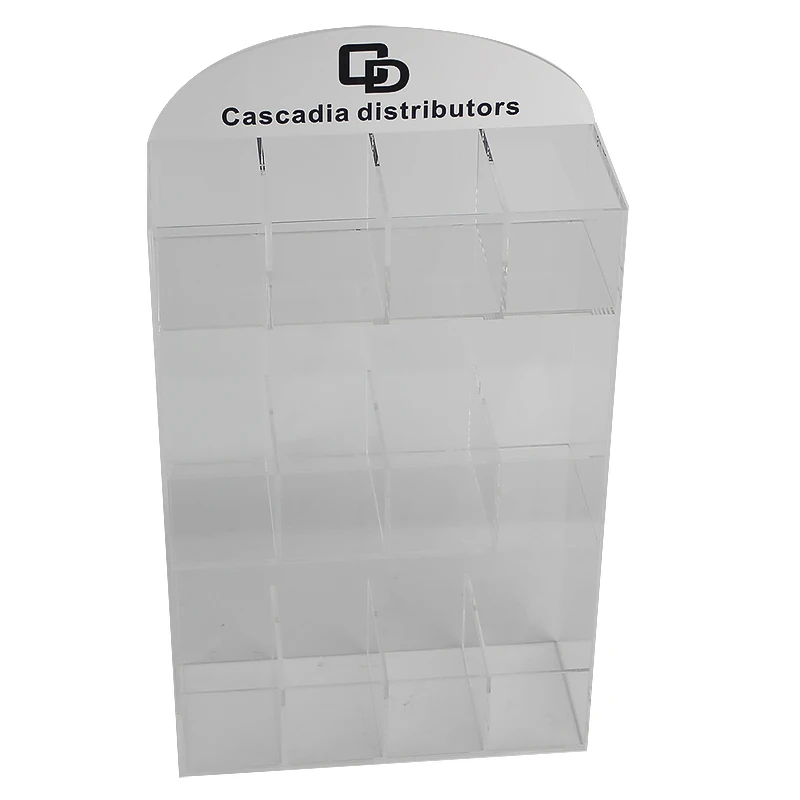 Factory Customize 3 Tiers 12 Compartments Acrylic Cell/mobile Phone