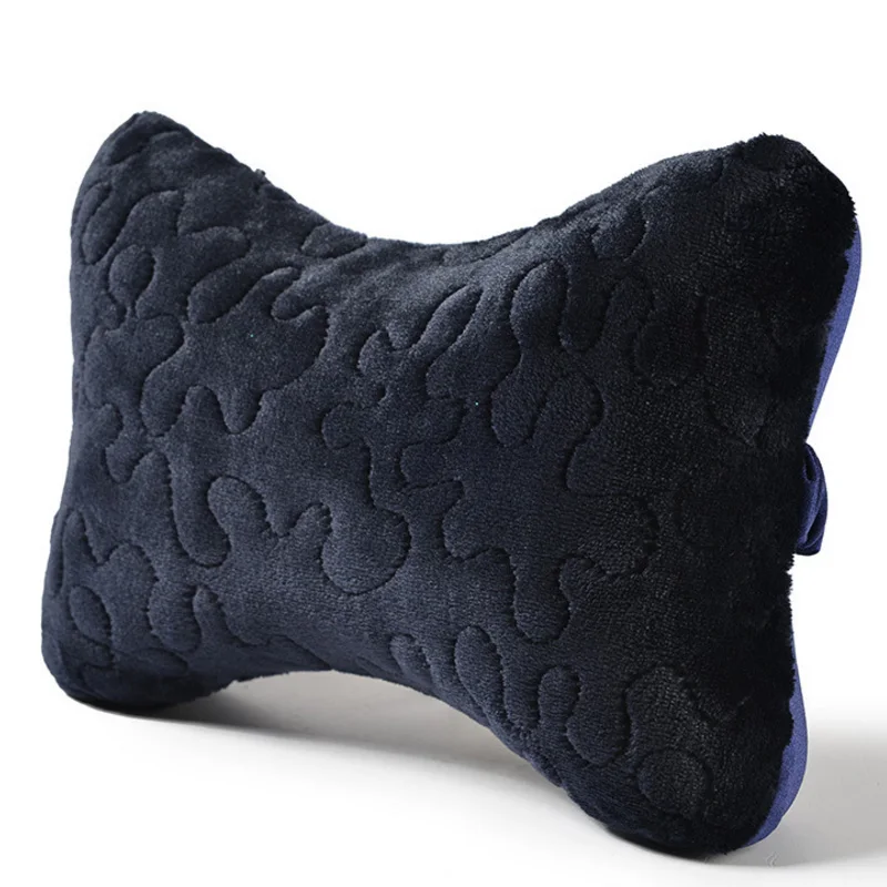Embroidery Pure Cotton Neck Roll Pillow Bone Shape Car Head Pillow