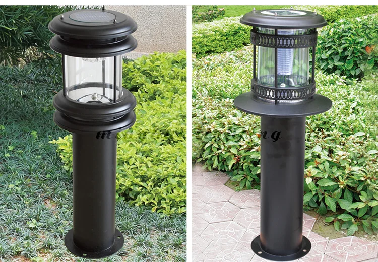 Best quality stainless steel garden light bollard 300mm 600mm 800mm 1000mm height solar lawn lamp