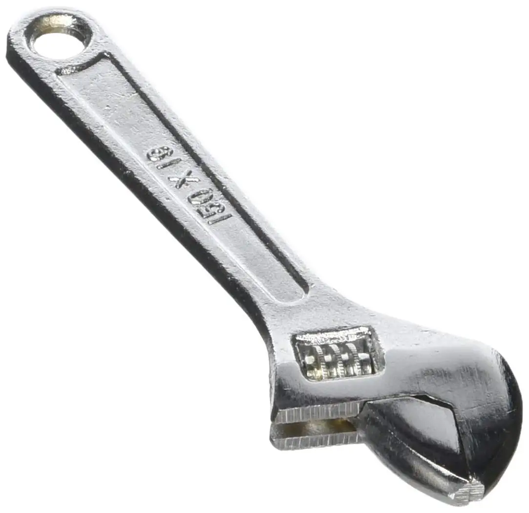 Uxcell a13040900ux0261 0-21mm Metric Scale Opening Jaw Adjustable Wrench Spanner 6"