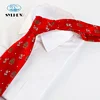 The best quality beautiful red small moq Mens christmas tie variety of using cravat tie 100% silk