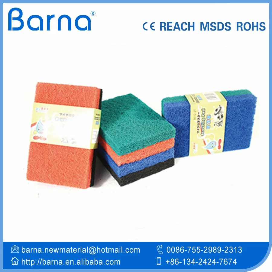 Kitchen using scouring pad/roll,nylon scouring pad material