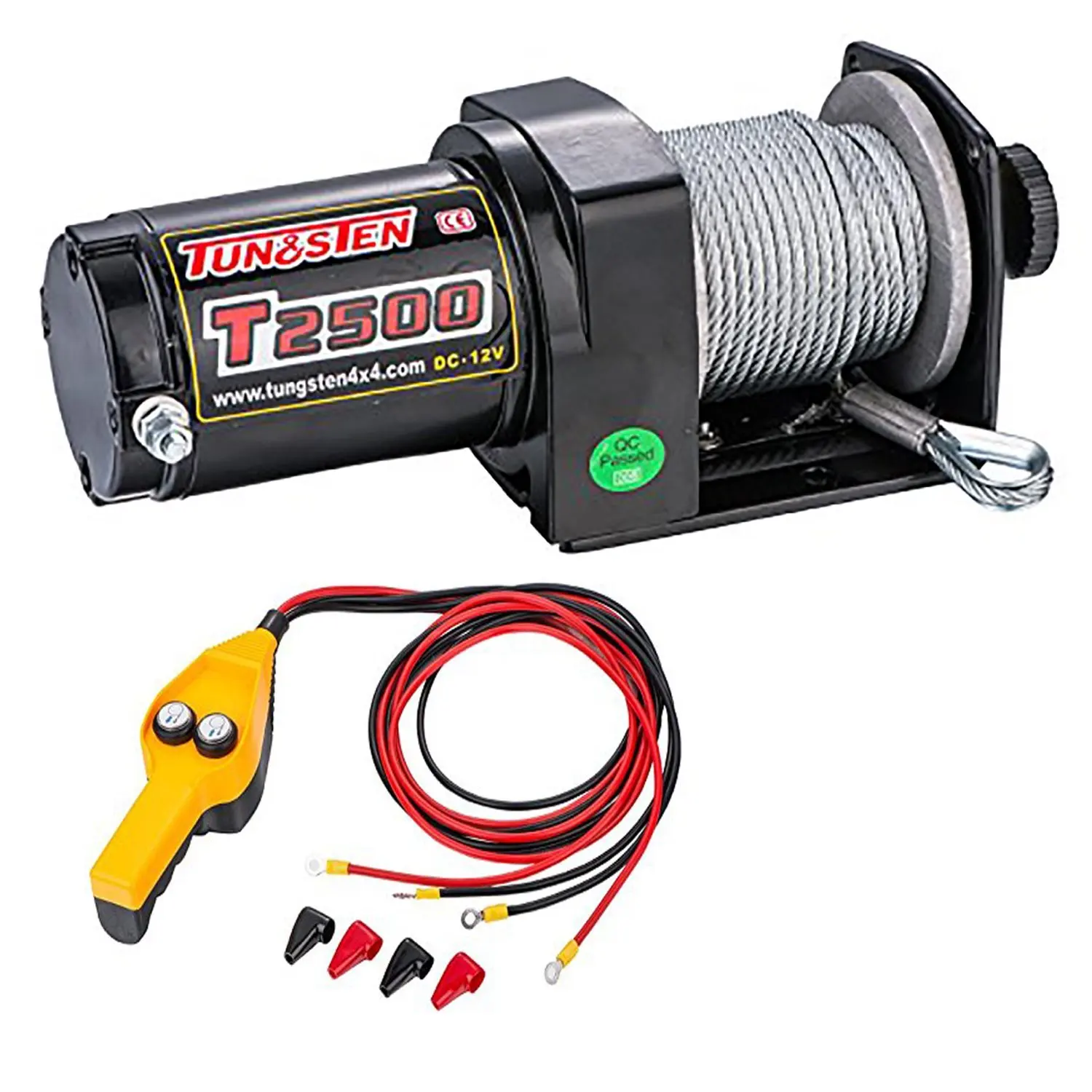 4000 lbs Capacity Tungsten4x4 T4000 1.6 HP ATV/UTV Electric Utility Cable Winch with Roll