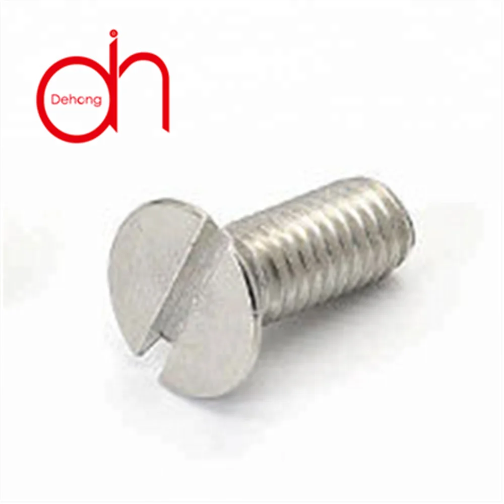 
High precision wholesale top quality DIN 963 carbon steel slotted countersunk head screw 