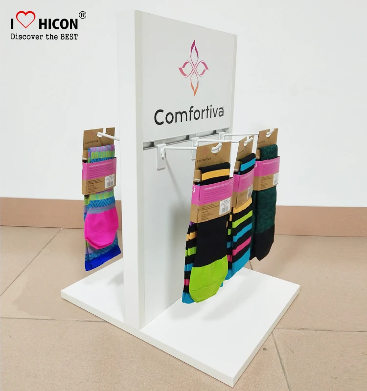 Sock Slatwall Display Counter Unit Wood Display Stand For Socks Buy