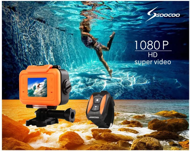 Original SOOCOO S60 1080P Sports Action Video Camera Waterproof 60m WiFi GoPro