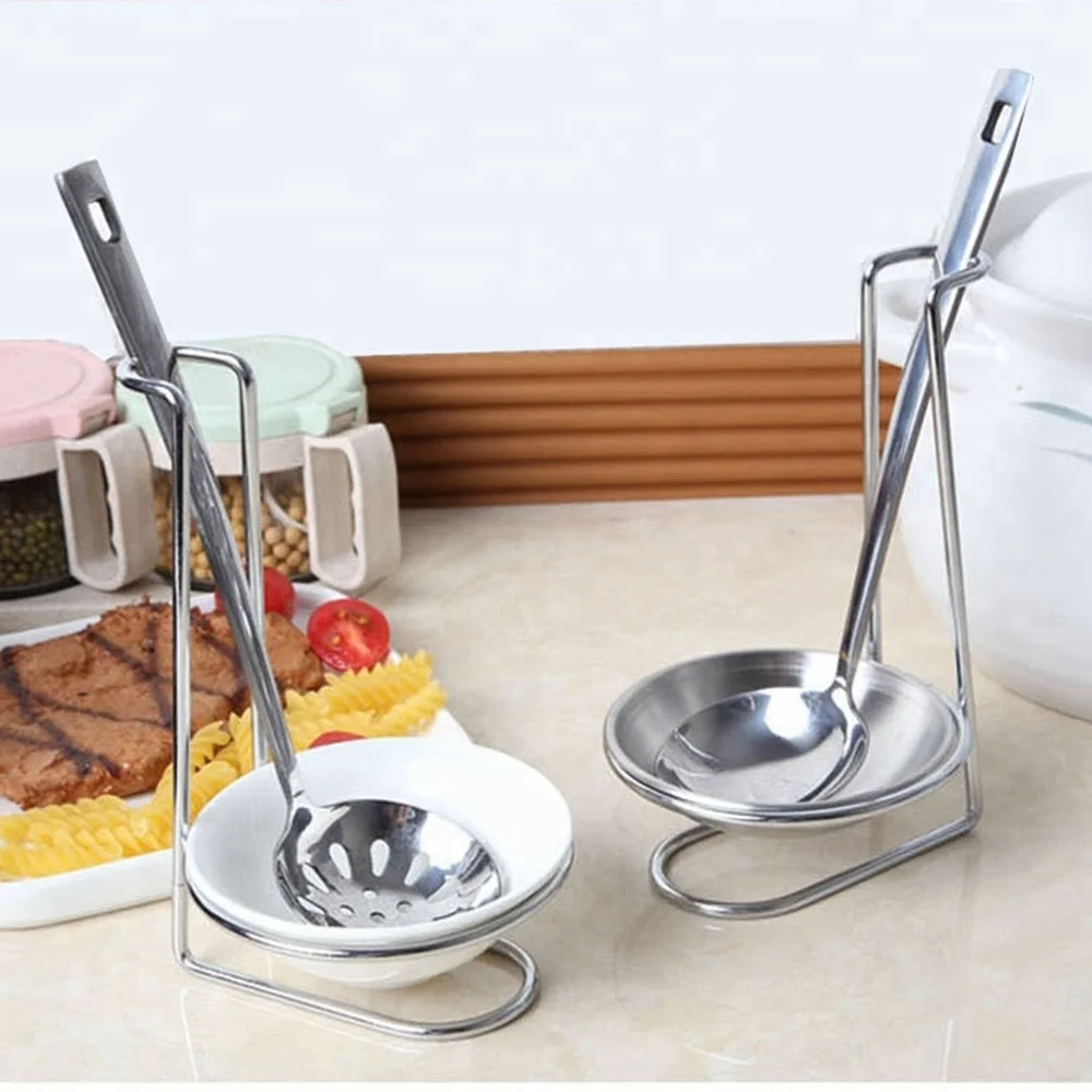 
Sweettreats Multifunctional Kitchen Storage Tool Stainless Steel Spoon Rack Soup Spoon Holders Spatula Rack Shelf Holders Tray 
