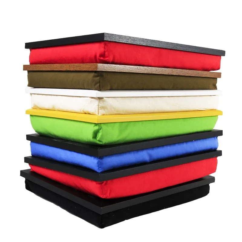 2018 New Style Cheap Lap Tray Dinner Tray Wooden Lap Tray With Cushion