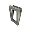 China factory vertical open pattern finished surface double glazed standard size top awning window bottom fixed windows