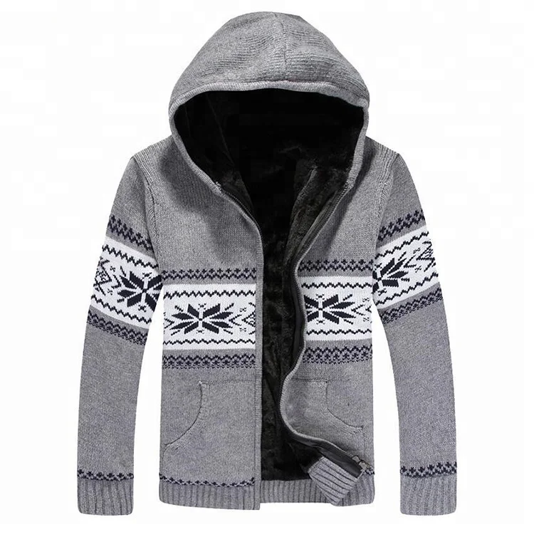 

Men's Casual Slim Fit Full Zip up Sherpa Lined Hoodie Cardigan Sweaters Sherpa Hoodie, Customized