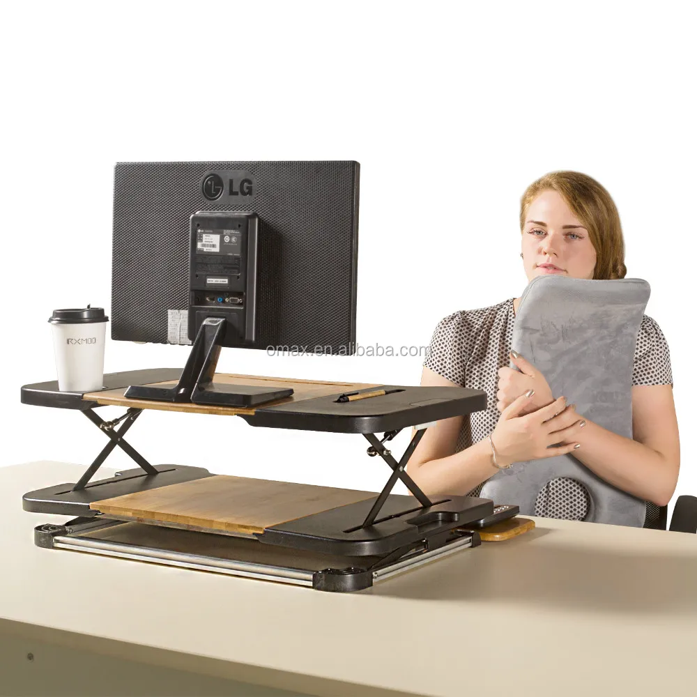 

OMAX Computer lifting tables/standing desks/ stand desk risers, Black