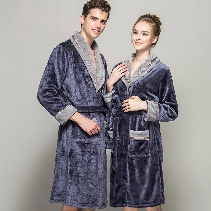 long fleece gown