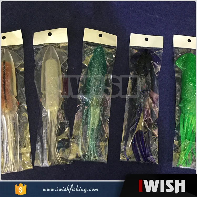 Trolling 9 Inch With Plastic Tube In Squid Fishing Handmade Northern