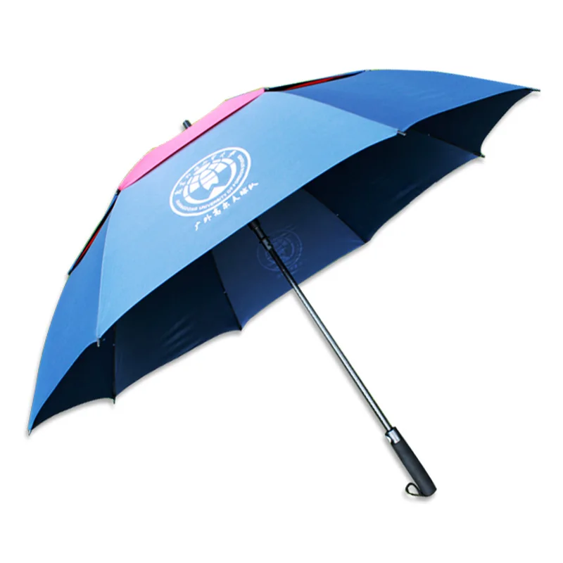 

Tuoye Wholesale Custom Promotional Straight Automatic Logo Print Fiber Glass Golf Umbrella, Customized color