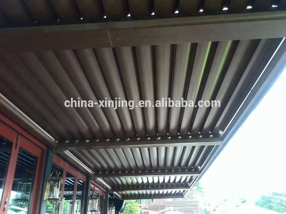 
Adjustable Motorized Aluminum Pergola Louvre Roof Systems 