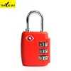 Travelsky Popular plastic reset 3 digit combination luggage lock