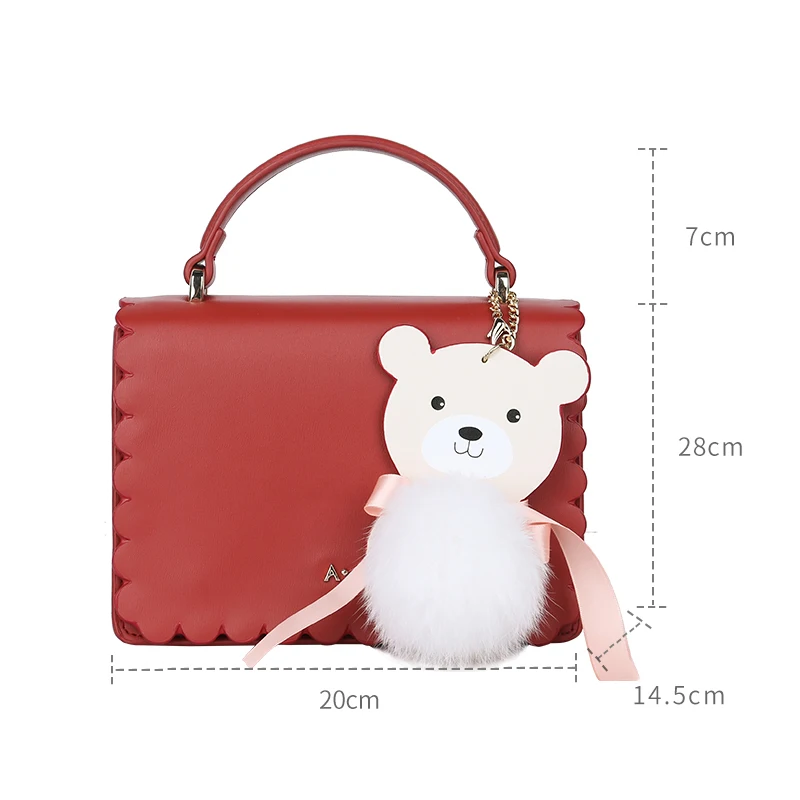 

Aji Fashion designer ladies shoulder bag Factory custom classy pu leather women handbags, Red pink / white khaki