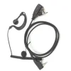 RISENKE Free Sample Factory Price Walkie Talkie Earpiece Headset for tk3107 Radio 1 wire coil cable metal lepel ptt