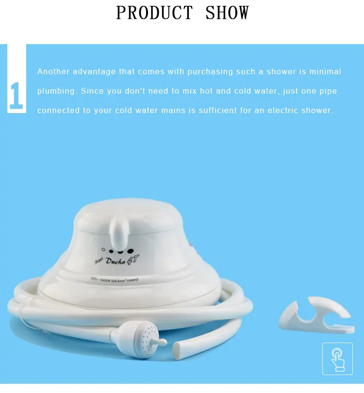 Multi Function Handheld 220v Low Power Instant Electric Water Heater