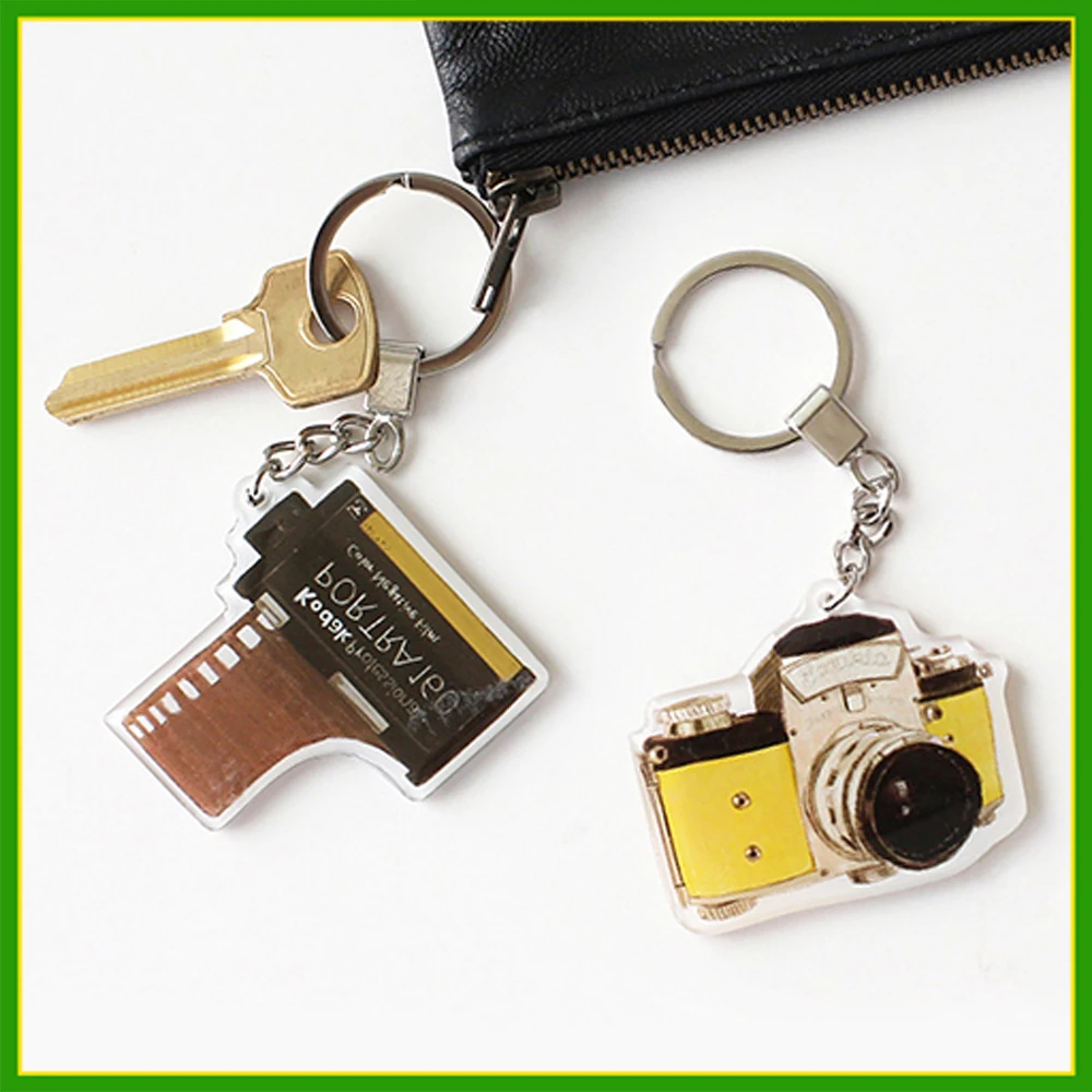 Charm Make Acrylic Keychains Type Advertising Key Chain Custom Logo