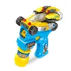 Wholesale 2-in-1 summer toys bubble gun military vehicles block toys car for kids bubble machine toy