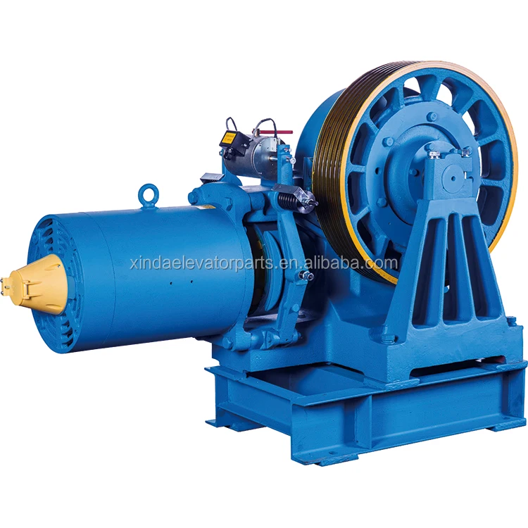 Elevator Traction Motor 3000kg Grared Electric Residential Lift Motor