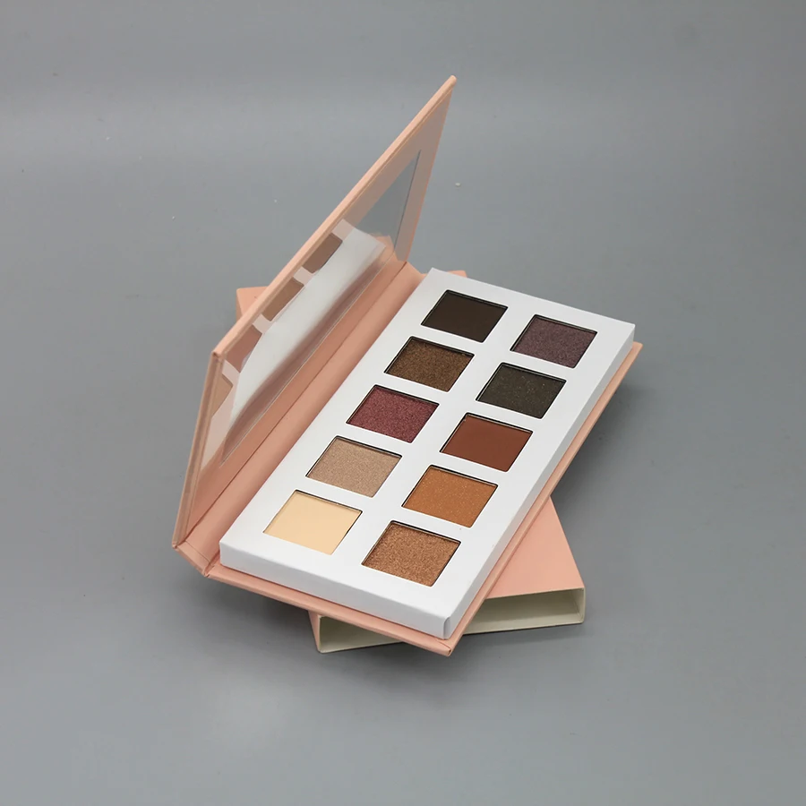 

low MOQ free sample private label 10 colors eye shadow palette