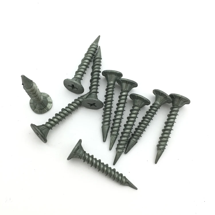 Phillips Wafer Exterior Green Ruspert Hi Low Thread Cement Board Screw
