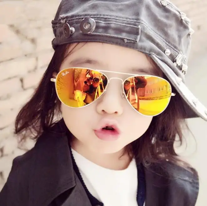 

wholesale small order stock 2018 new baby colorful frog mirror children's sunglasses, As pictures