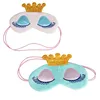 Best Deal Cute Eyes Cover Crown Style Eyeshade Travel Sleeping Blindfold Shade Short Plush Eye Mask Eyeshade Drop
