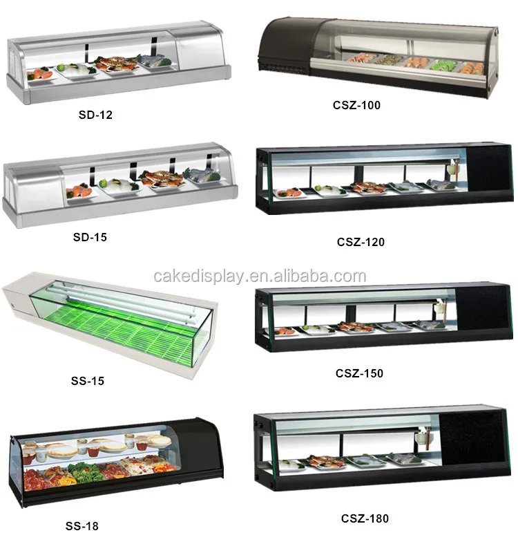 1.5 Meter Refrigerator Display Topping / Table Top Fridge / Sushi