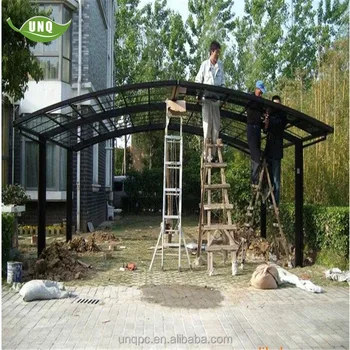 Big Roofing Material Sun Shelter Aluminum Carport With Pc Panel