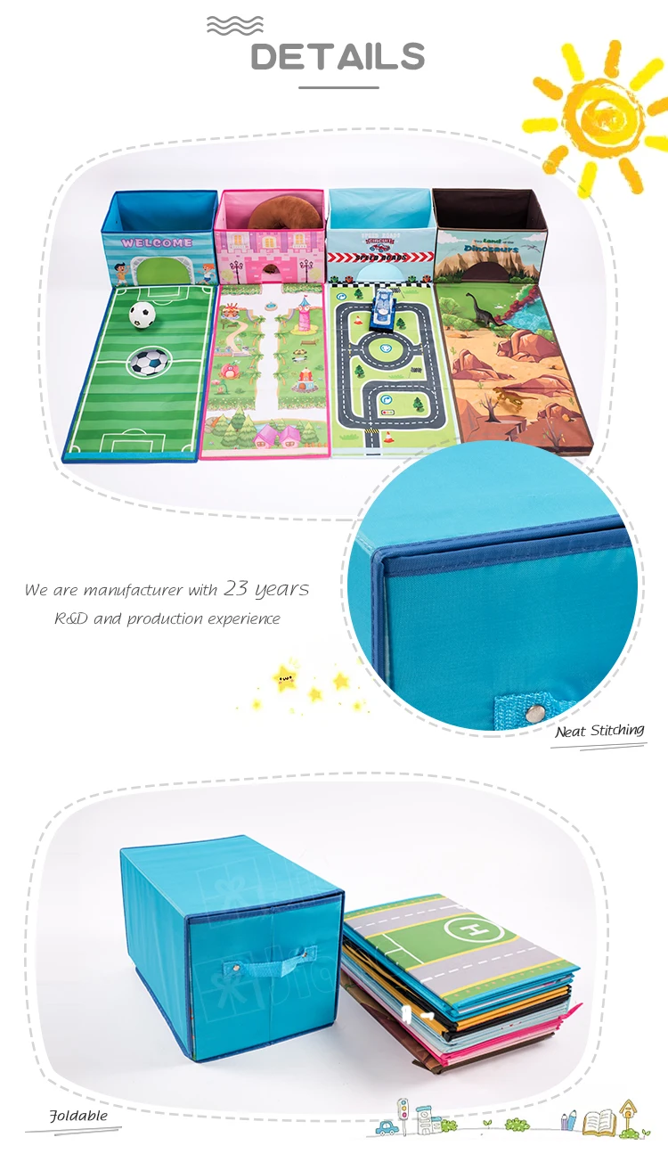 Jiahe布装飾折りたたみ折りたたみキッズおもちゃ収納ボックス Buy Toy Storage Box Storage Bin Storage Product On Alibaba Com