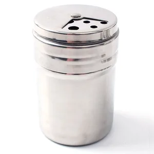 Image of Outdoor Camping Cooking Apothecary Jars Spice Jar Seasoning Pot Stainless Steel Adjustable Size Port Rotate BBQ Shakers