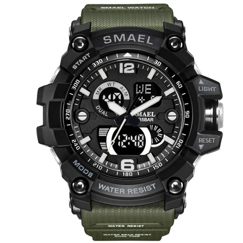 

Smael Men Wrist Watch Gold Watch Digital Mens Sport Watches Men Waterproof In 50M Led Clock Mens Watches Military Army