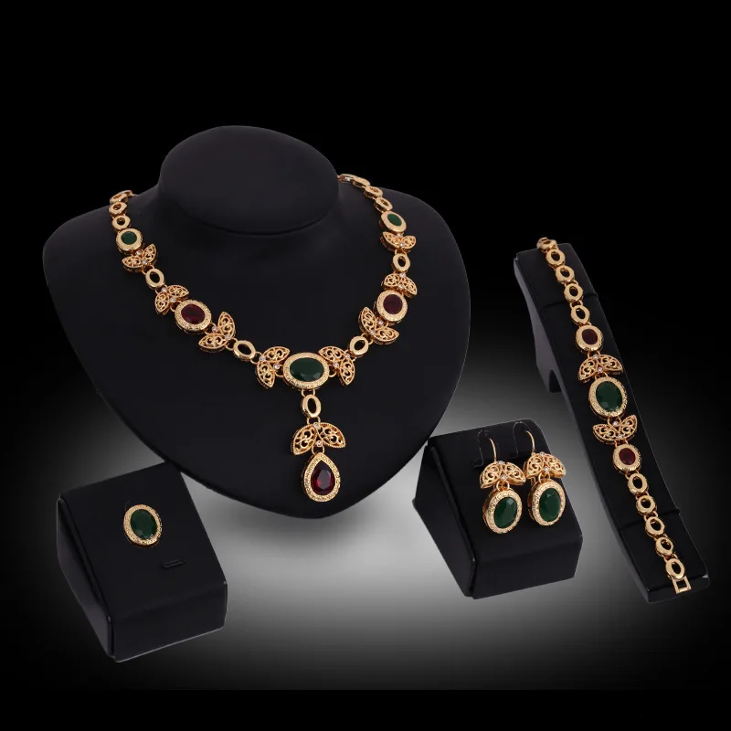 

XSH-5288 yiwu city dubai 18 carat gold jewelry sets, Gold color