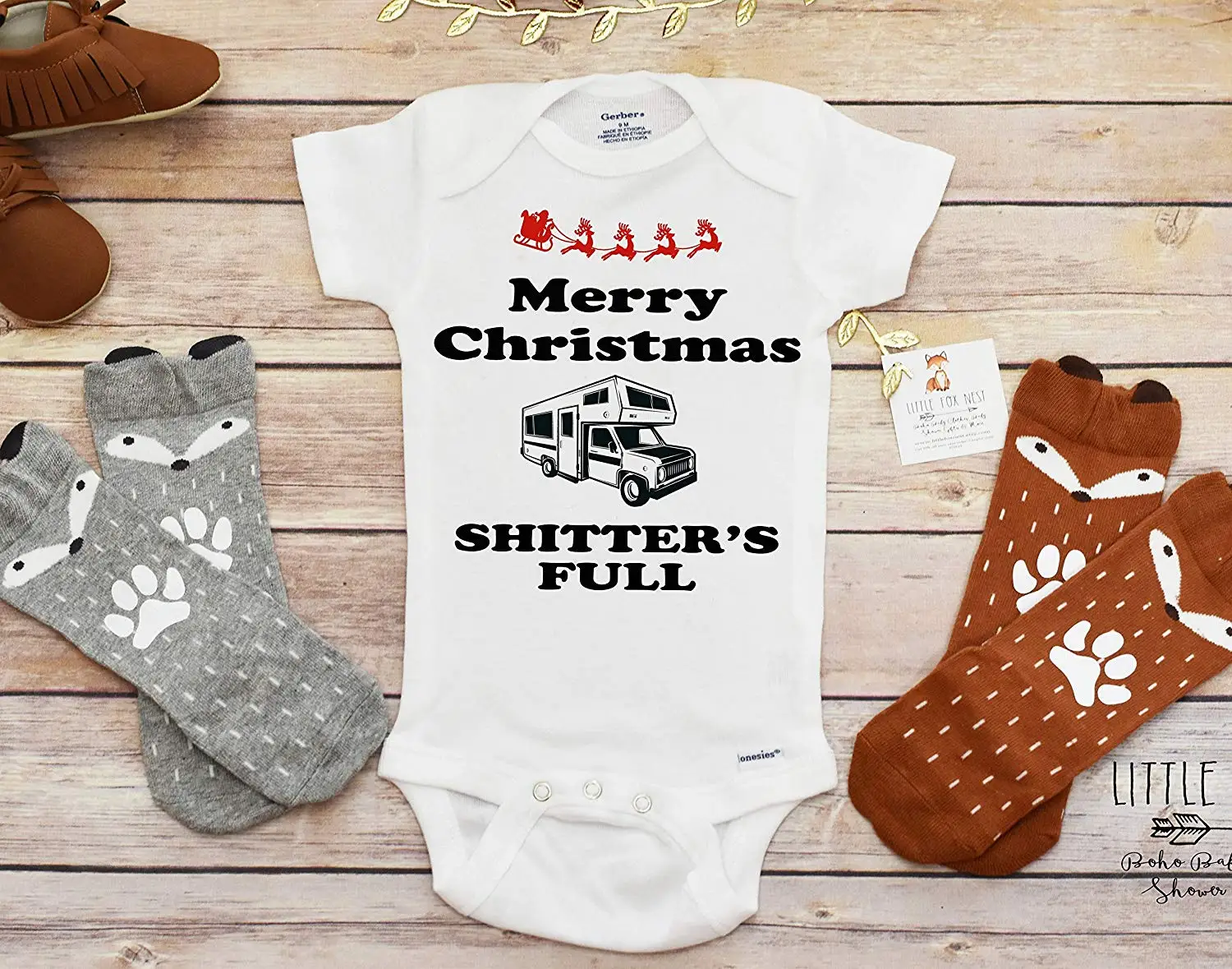 funny baby christmas onesies