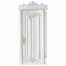 Подгонянная упаковка HDF отлитая в форму дверь белая праймер покрашенная дверь простая деревянная дверь