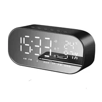 

Table Snooze LED Clock Bluetooth FM Radio Speaker Alarm Clock Digital & Analog-digital Clocks